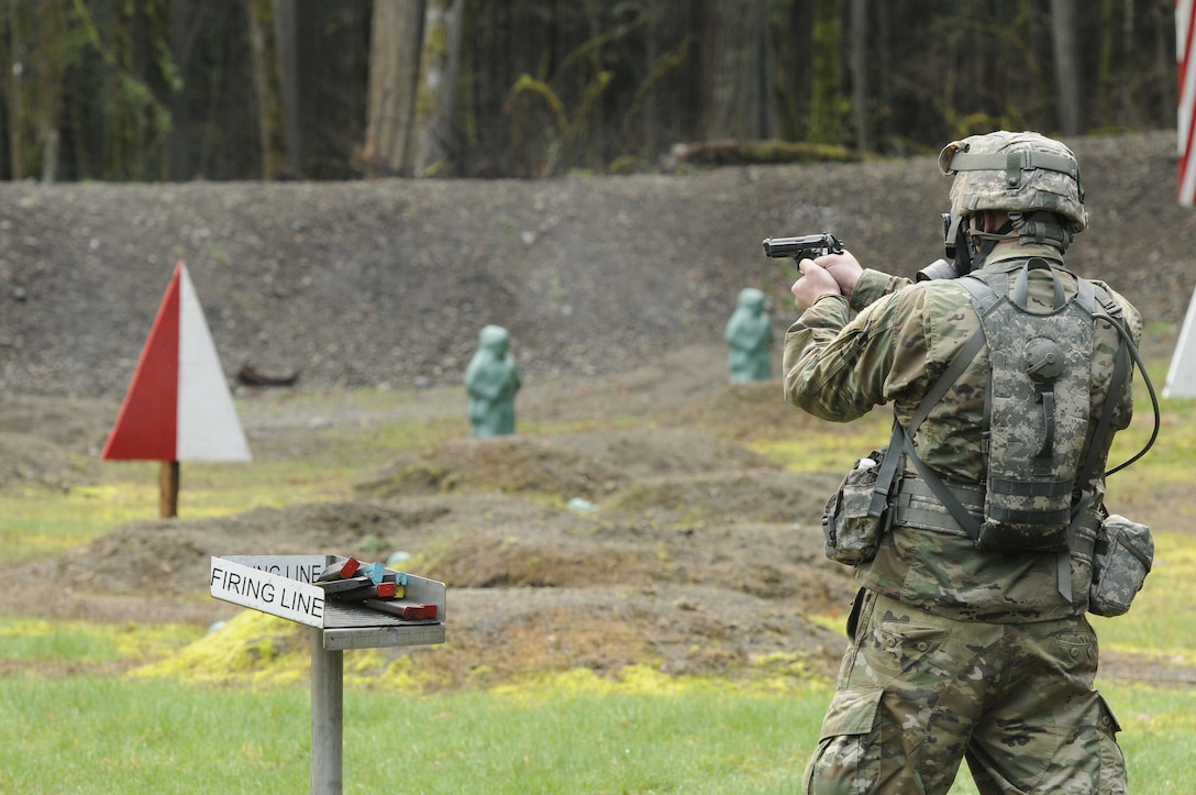 Spc. Christine Holzwarth of Billings, Mont., was the sole female Soldier in the 364th ESC Best Warrior Competition held at JBLM March 2-5. Holzwath advanced from the 652nd Regional Support Group’s competition held earlier this year in Helena, Mont. The BWC shows that the Soldiers of 364th ESC are committed to the warrior ethos and stand ready, trained and able to defeat the enemies of the United States.