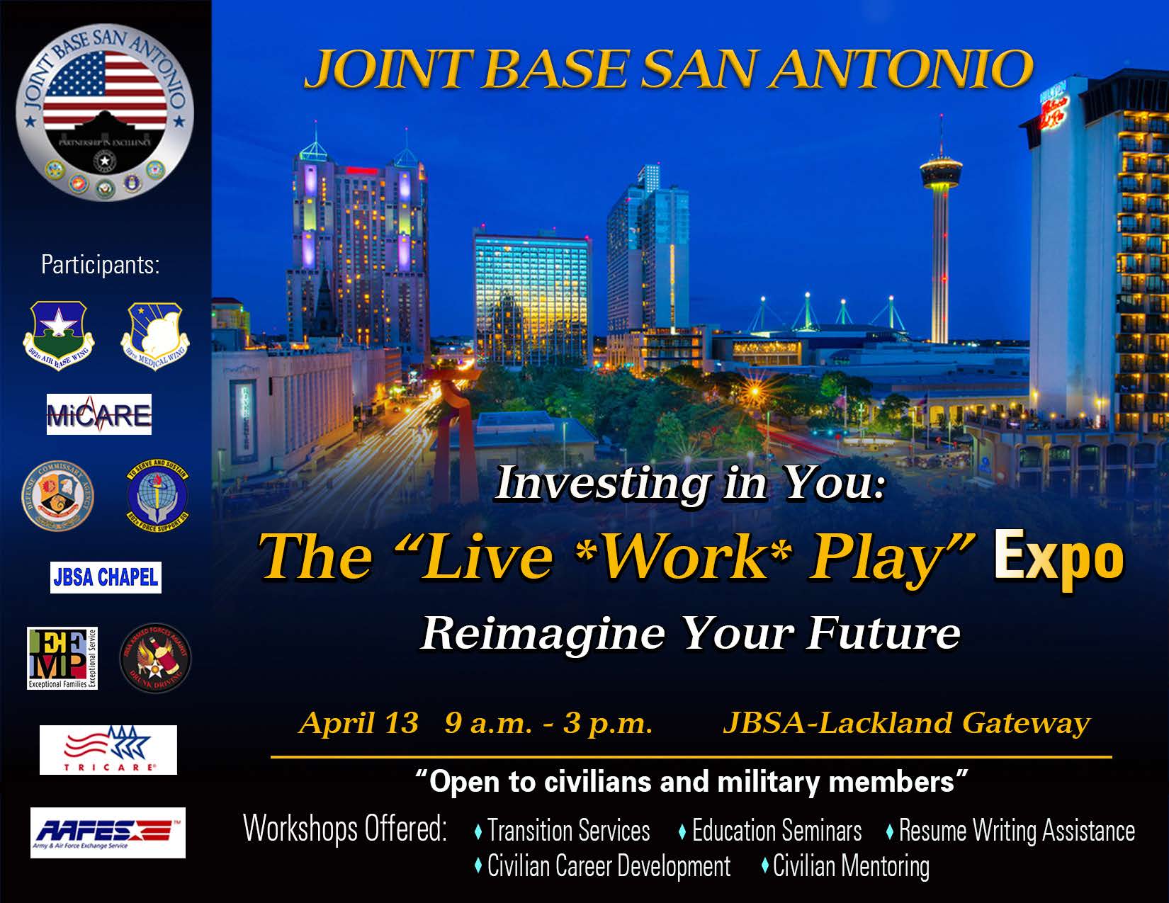 JBSA quot Investing in You quot at base wide expo April 13