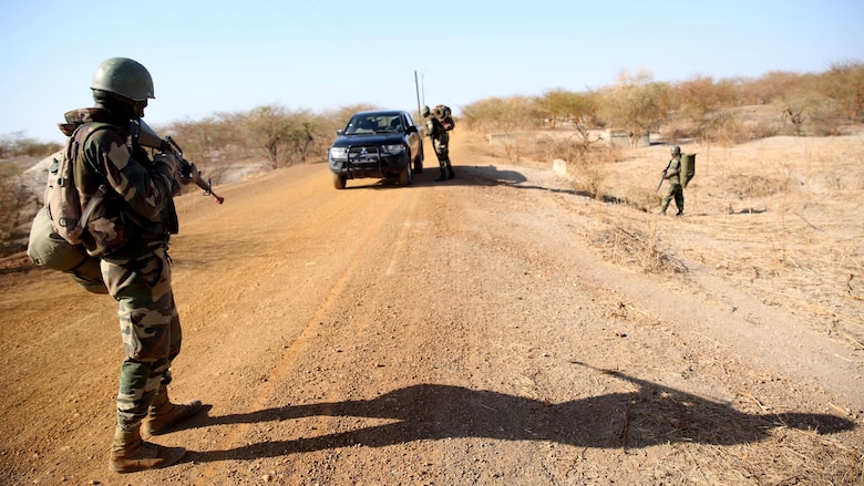 Senegalese soldiers completed a month-long training exercise with U.S. Marines, March 18, at a military training facility in Thies, Senegal. U.S. Marines with Special-Purpose Marine Air-Ground Task Force Crisis Response-Africa, trained their counterparts with Senegal’s Compagnie Fusilier de Marin Commando, or COFUMACO, in infantry tactics, making this the 10th training engagement the forces. In an effort to combat illicit trafficking in the region, the Marines were in Senegal at the request of the host nation government in coordination with the U.S. Embassy in Dakar. The Marines trained with the COFUMACO in Toubacouta in the southern part of the country for two weeks before moving up to Thies. 