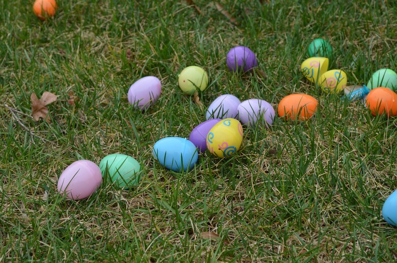 MARINE CORPS BASE QUANTICO, Va. — Easter eggs lay in the grass, waiting to be picked up by little hands, just before the 2016 Marine Corps Base Quantico Easter Egg Hunt. 