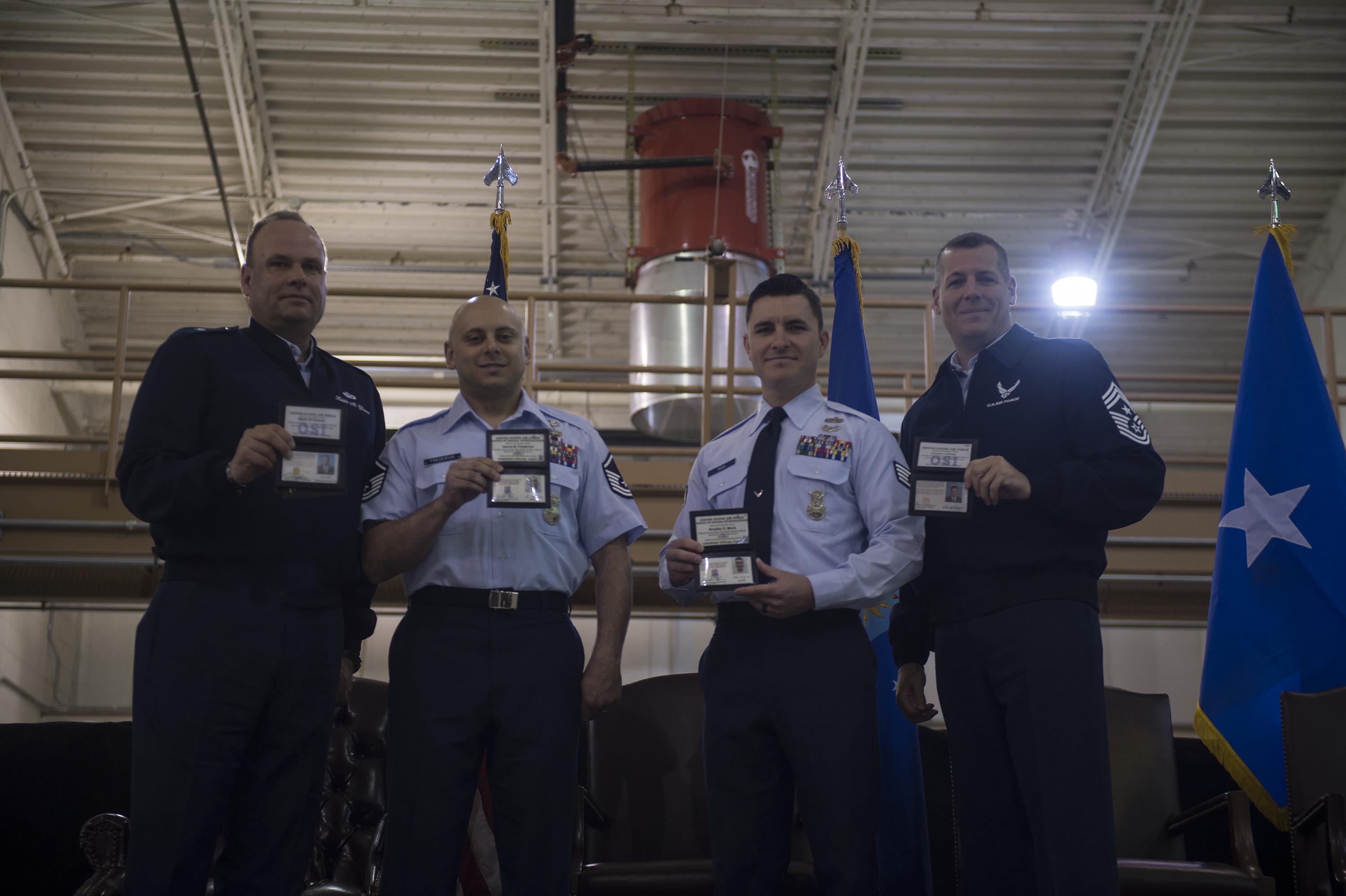 Two badges, one mission Defenders named honorary OSI agents > Moody