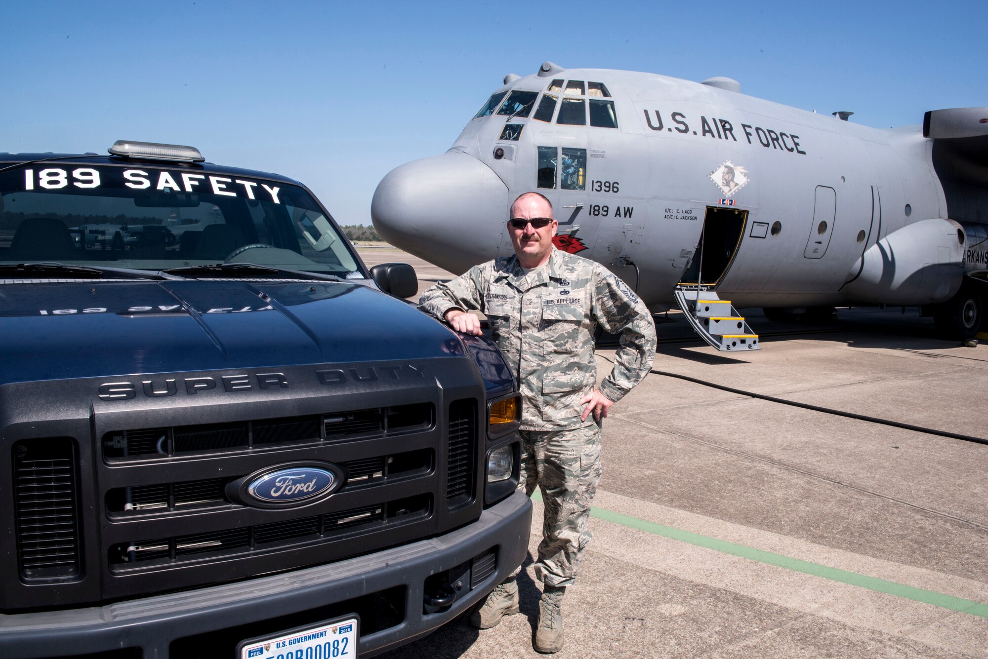Senior Master Sgt. J.D. Crawford, 189th Airlift Wing Occupational Safety Manager.