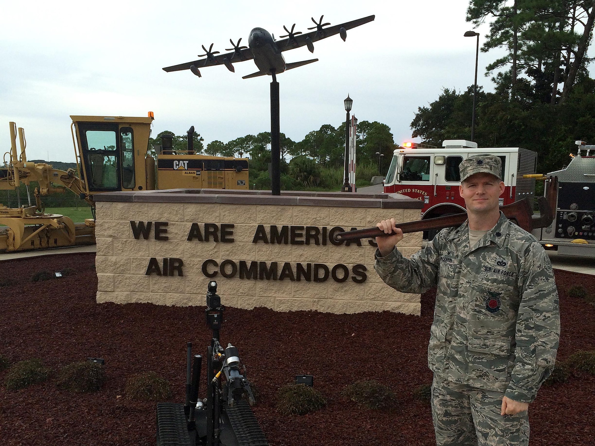 Lt. Col. Dustin Richards is the commander of the 1st Special Operations Civil Engineer Squadron at Hurlburt Field, Fla. The 1st SOCES is focused on the construction, maintenance, and protection of all base infrastructure, which includes buildings, roadways, airfield pavements, utility services and the surrounding environment. They also provide complete services for fire protection, explosive ordnance disposal, disaster preparedness, war readiness support, military family housing and various other base-wide needs such as custodial cleaning and refuse disposal. (Courtesy Photo)