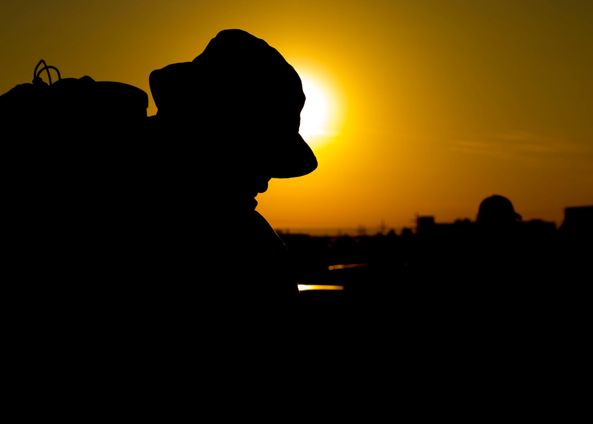 Participants in the 2016 Bataan Memorial Death March prepare to begin their march at White Sands Missile Range N.M., March 20. Over 6,200 participants came to honor more than 76,000 Prisoners of War and Missing in Action from Bataan and Corregidor during World War II. The 26.2-mile course starts on WSMR, enters hilly terrain and finishes through sandy desert trails, with elevation ranging from 4,100 to 5,300 feet. (U.S. Air Force photo by Senior Airman Chase Cannon)