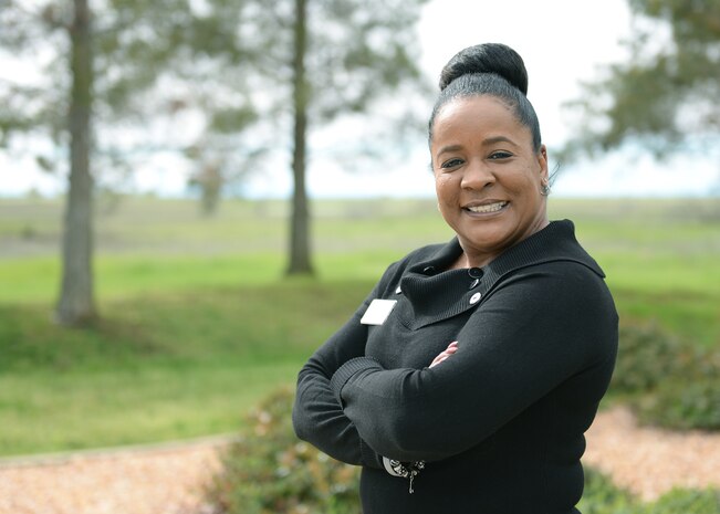 Rosilyn Silas, 9th Force Support Squadron community readiness specialist, poses for a photo March 16, 2016, at Beale Air Force Base, California.