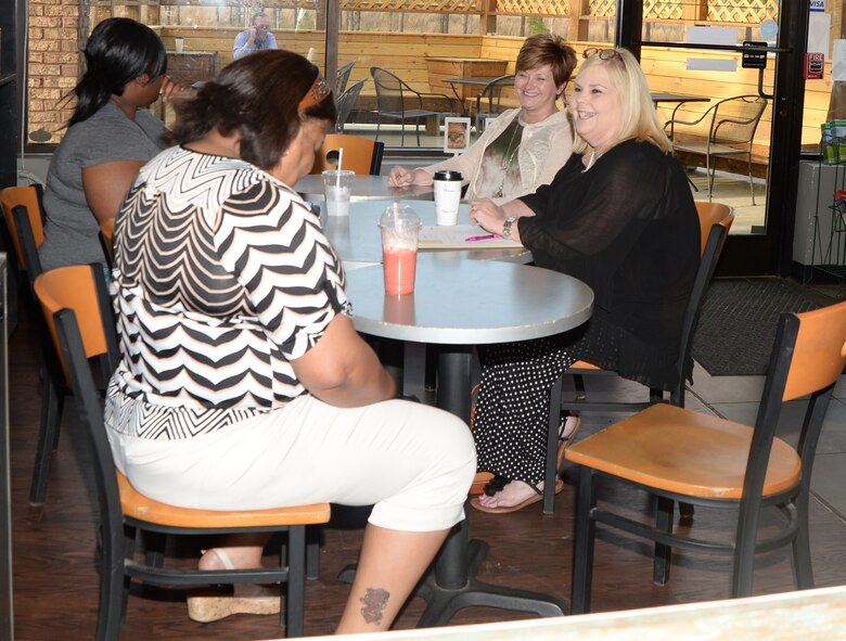 A meet and greet was held at Elements Coffee Company, Albany, Ga., for military spouses recently. During the gathering, attendees enjoyed entertaining conversation and helpful information. 