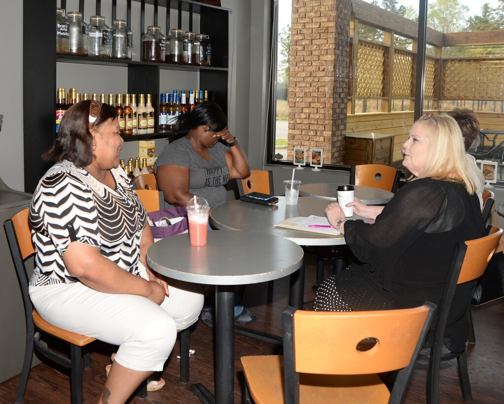 A meet and greet was held at Elements Coffee Company, Albany, Ga., recently. The occasion was held to give military spouses from the installation an opportunity to come together for conversation support and useful resource information.