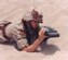 A Soldier holds one of the small lightweight GPS receivers used during Operation Desert Storm in 1991. (U.S. Air Force photo)