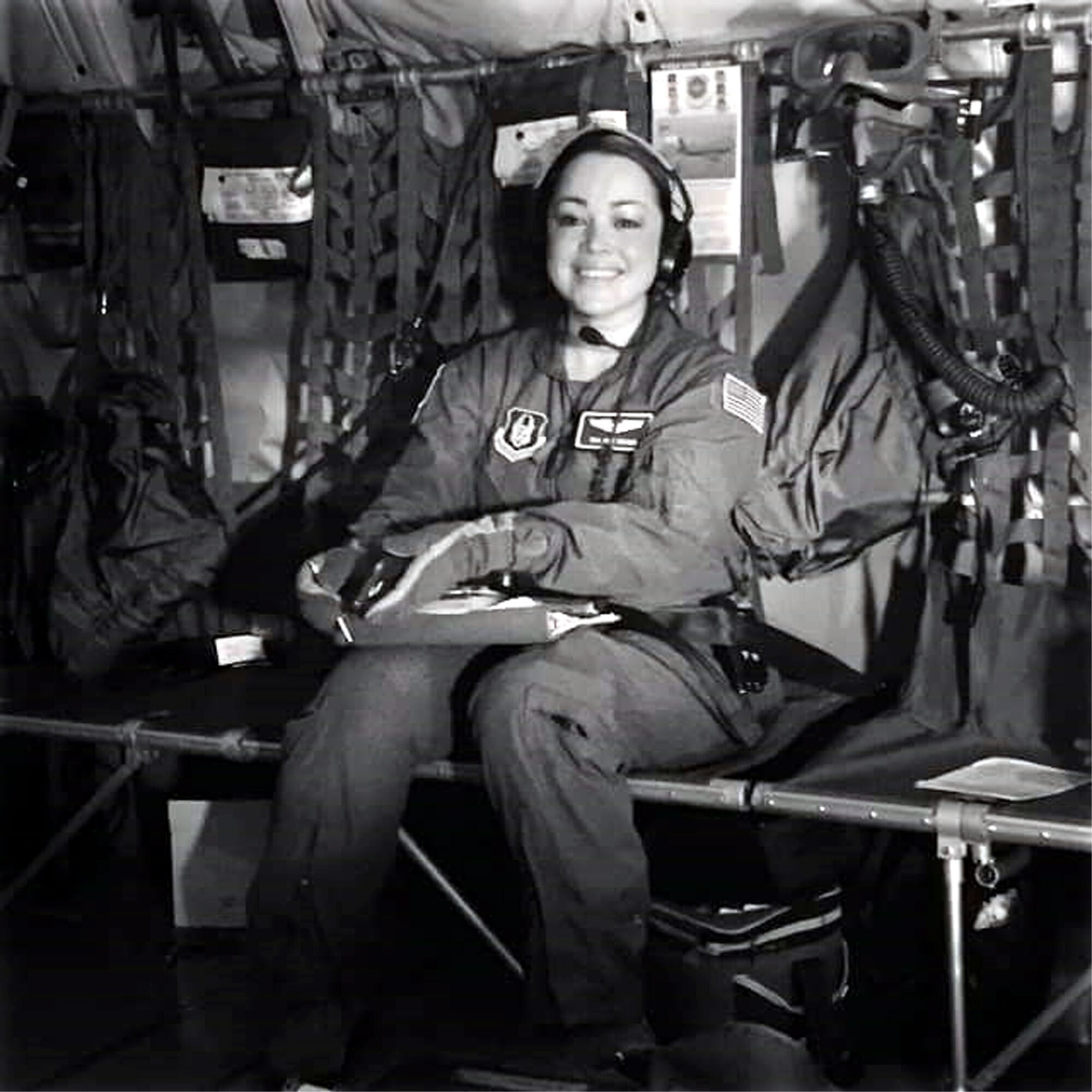Staff Sgt. Amy Adams, 349th Aeromedical Evacuation Squadron Technician. (U.S. Air Force photo/Captain Lindsey Gilmore)