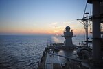 160324-N-TV402-080 BAY OF BENGAL (March 24, 2016) - The U.S. 7th Fleet flagship USS Blue Ridge (LCC 19) steams along the Bay of Bengal. Blue Ridge is currently on patrol ensuring the safety and security of the Indo-Asia-Pacific region. (U.S. Navy photo by Mass Communication Specialist Seaman Timothy Hale RELEASED)