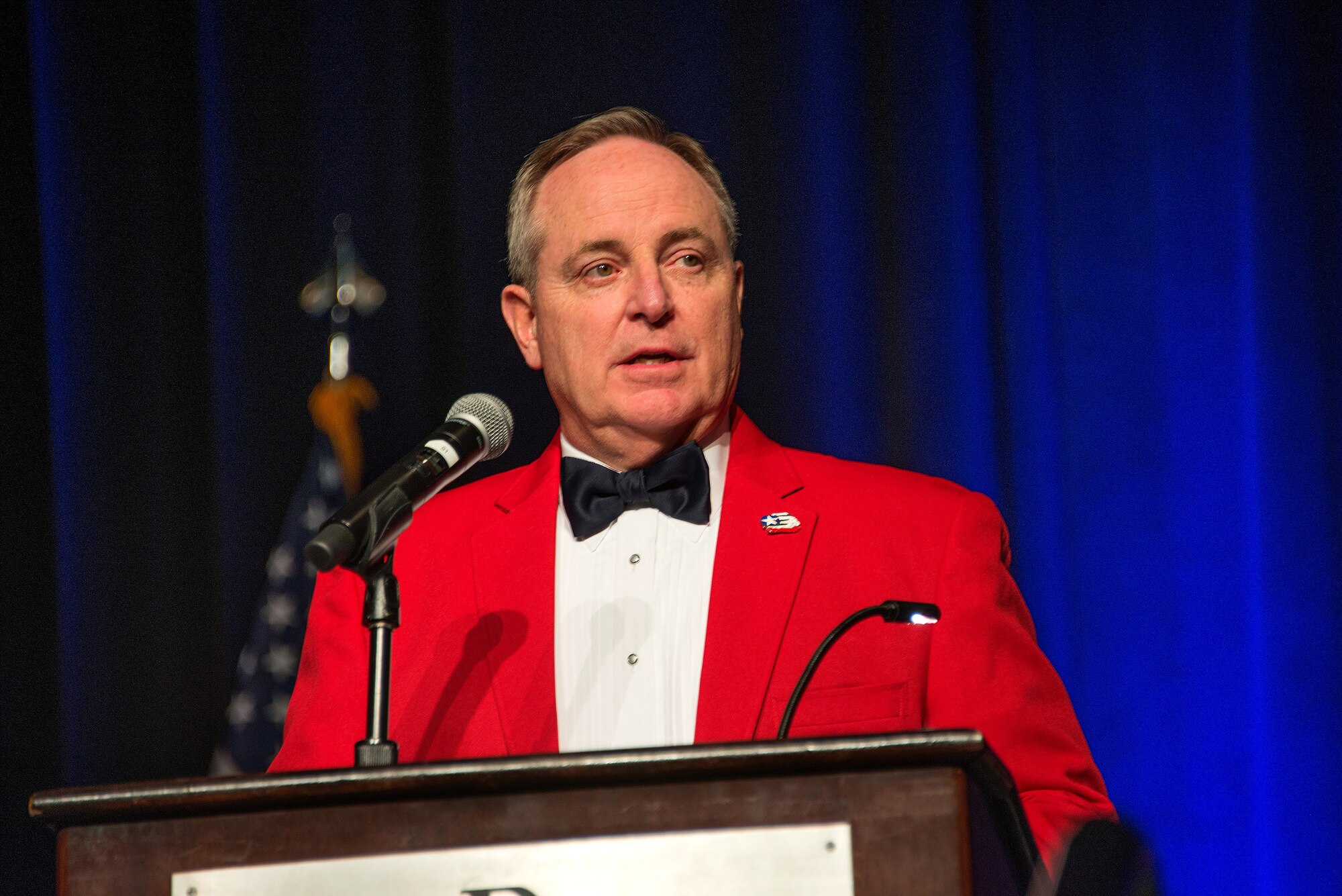 Chief of Staff of the US Air Force, Gen. Mark A. Welsh III is inducted as an Honorary Tuskegee Airman during the Tuskegee Airmen Foundation 75th Anniversary commemoration in Montgomery, Alabama, March 22, 2016. (US Air Force photo by Trey Ward)