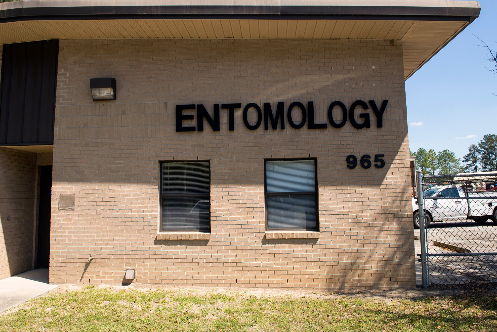 The 23d Civil Engineer Squadron entomologists promote and support military readiness and quality of life by reducing health factors while providing safe working conditions for Moody’s personnel. They use safe pest management programs to reduce pollution and other risk factors associated with pesticide use. (U.S. Air Force photo by Airman 1st Class Greg Nash/Released)  