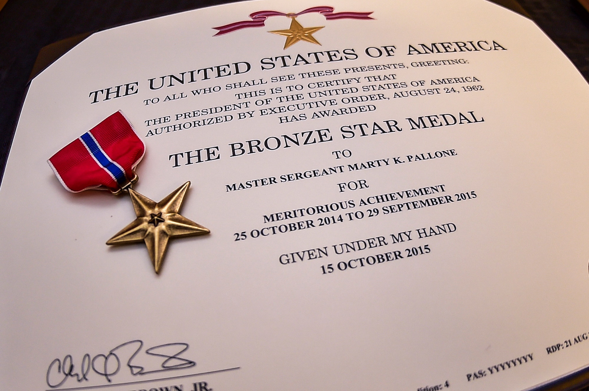 Female SNCO earns Bronze Star > Air Force Special Operations Command Article Display