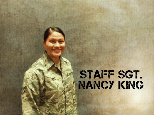 Getting to know you: Staff Sgt. Nancy King (U.S. Air Force photo illustration by Claude Lazzara)