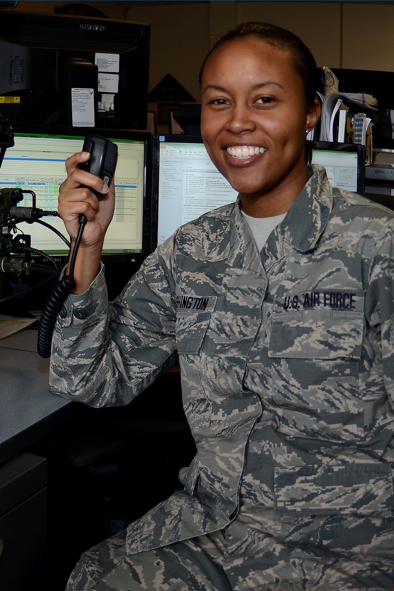 U.S. Air Force Staff Sgt. Latoya Washington, an aviation resource management specialist assigned to the 169th Fighter Wing, South Carolina Air National Guard at McEntire Joint National Guard Base, S.C., Mar. 11, 2016. (U.S. Air National Guard photo by Senior Airman Ashleigh S. Pavelek)