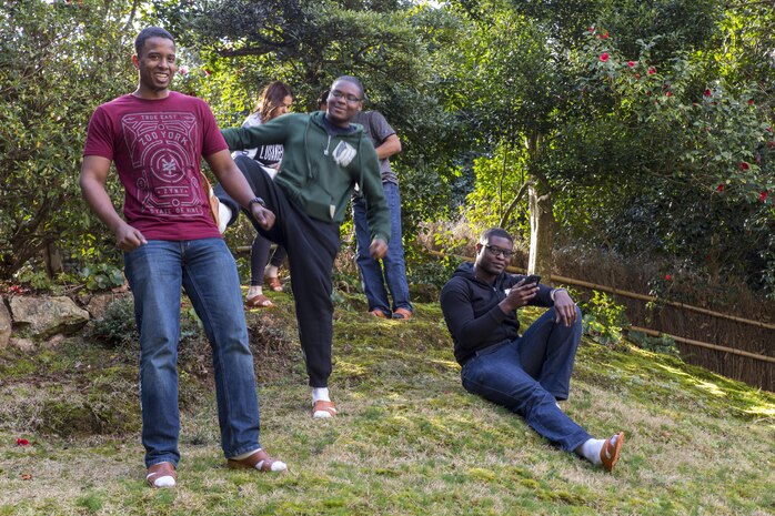 Marines from Marine Corps Air Station Iwakuni take pictures and enjoy their time during a Single Marine Program trip to Kannon-in Temple in Tottori Sakyu, Japan, March 20, 2016. During the two-day trip, Marines visited the Kannon-in Temple on the eastern side of Tottori City. Oana Ivanoff, Marine Lounge Manager with SMP, said the trip provided Marines the option to explore Japan and its culture at an affordable price, helped build morale and plans to conduct it again in the future. (U.S. Marine Corps photo by Lance Cpl. Aaron Henson/Released)