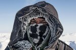 Navy Lt. Cmdr. James Wendler, warfare development officer, Submarine Force Atlantic, stands watch during Ice Exercise 2016 in the Arctic Circle, March 19, 2016.