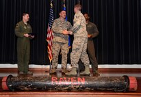 Students graduate from the Air Force Phoenix Raven Training course at the U.S. Air Force Expeditionary Center on Fort Dix, N.J. March 21, 2016, The raven course, taught by the USAF EC's 421st Combat Training Squadron, teaches security forces Airmen specialized training in aircraft security, combatives and verbal judo. (U.S. Air Force Photo/Tech. Sgt. Jaimie Powell)