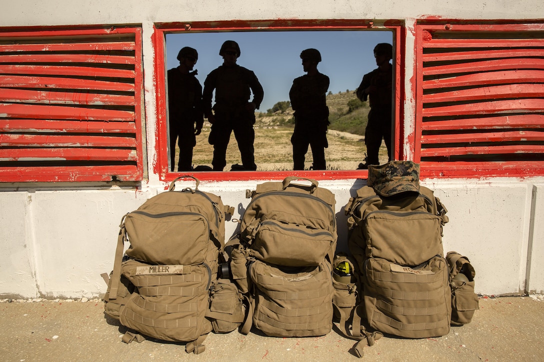 U.S. Marines with Black Sea Rotational Force face down range after confirming their zeroes for Exercise Juniper Cobra in Israel, Feb. 12, 2016. Juniper Cobrav is a combined Israeli-U.S. exercise designed to improve interoperability between the two countries' armed forces. 