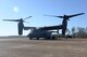 A static display of a CV-22 Osprey sits on the SAC ramp March 22 at Columbus Air Force Base, Mississippi. Several Special Operation Forces Airmen and aircraft visited Columbus AFB for a roadshow to generate interest in the SOF community. (U.S. Air Force photo/Airman 1st Class John Day)