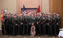 Region 8 Headquarters attends the Regional Training Event (RTE) with Col Brewster and SgtMaj Alvarado at Mess Night held in Garmisch, Germany.