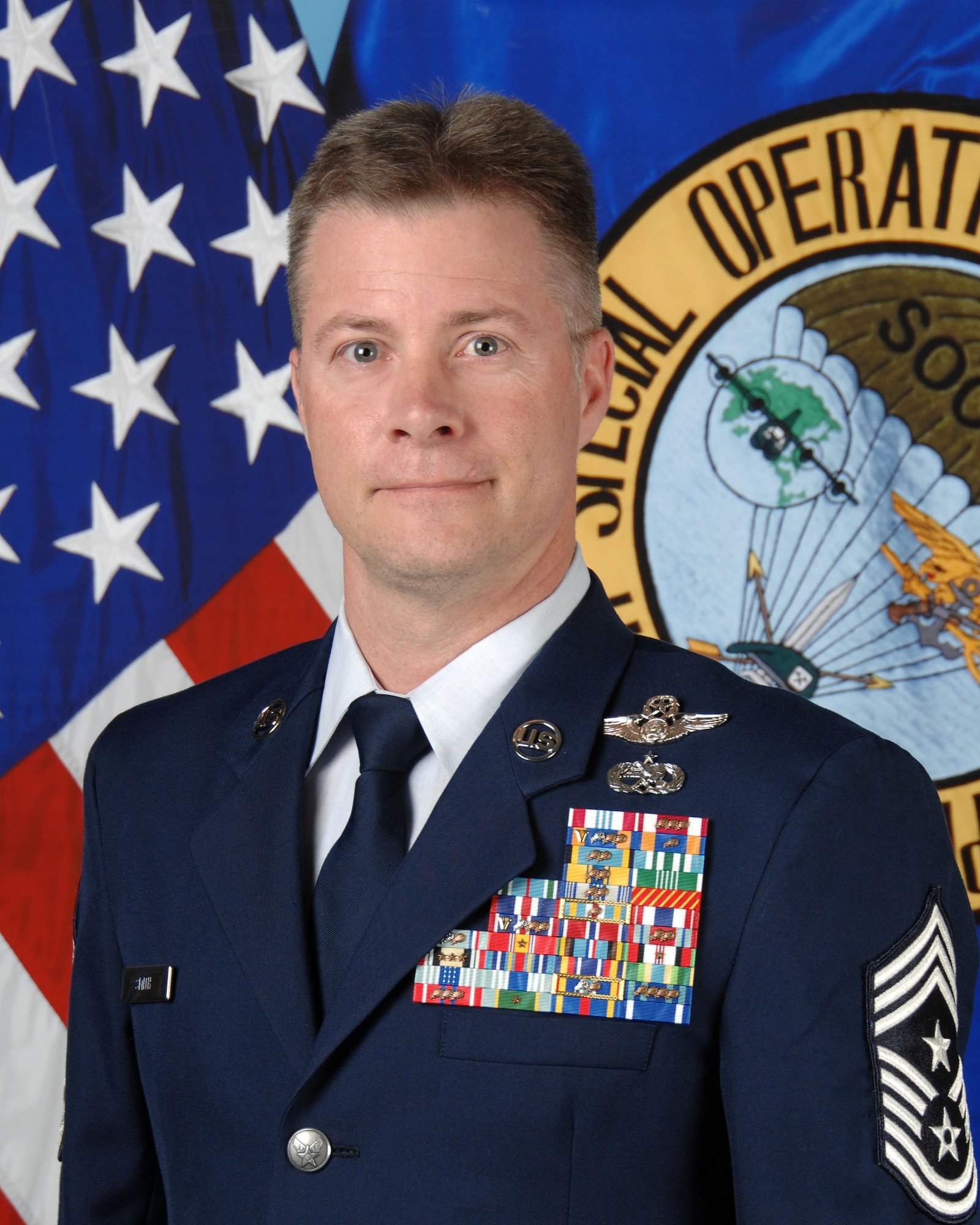 Chief Master Sgt. Gregory Smith, a veteran Air Commando will return here in June as the new senior enlisted leader for Air Force Special Operations Command.  He will take over for Chief Master Sgt. Matt Caruso, who moves to U.S. Transportation Command. (Air Force photo)