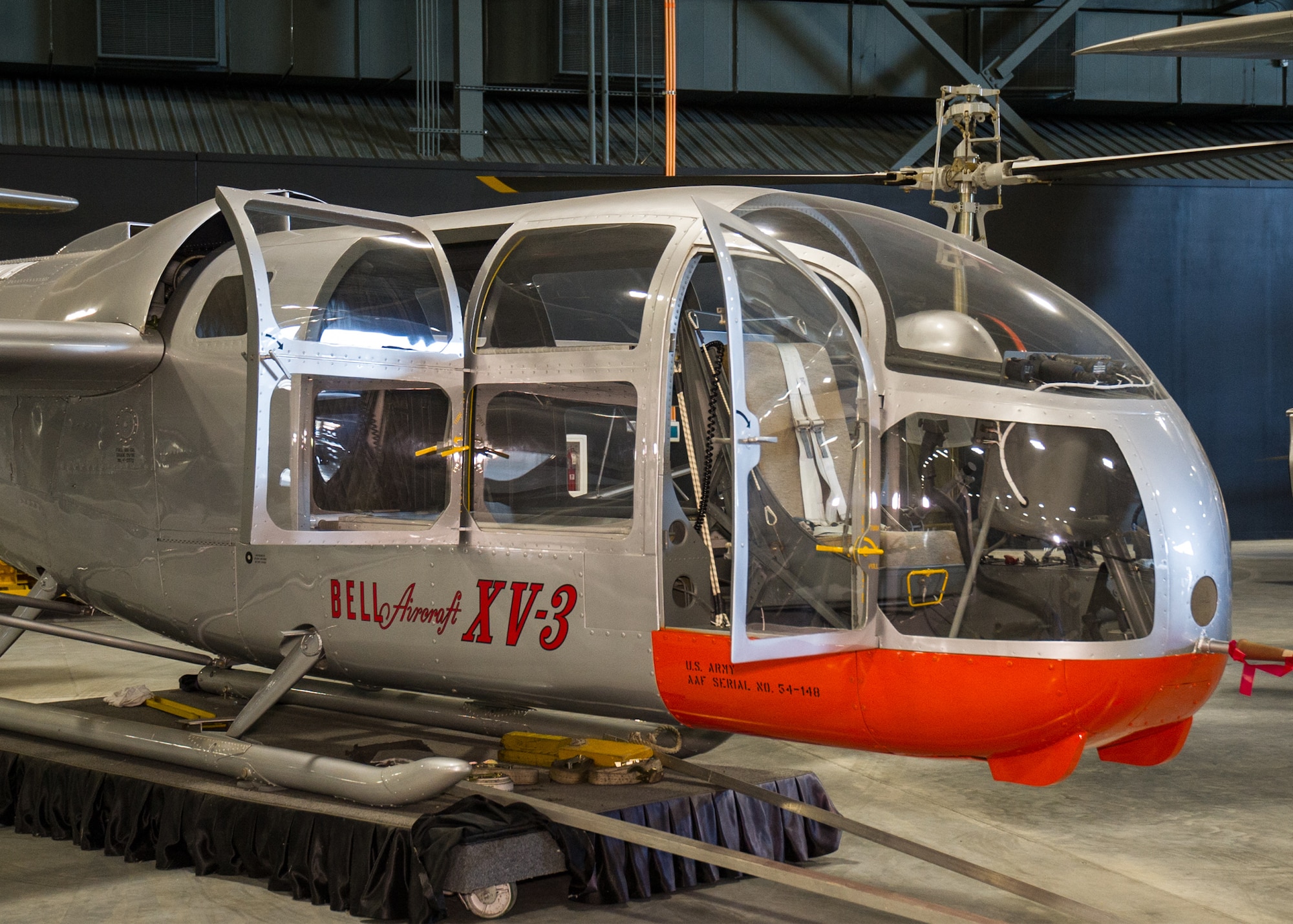 DAYTON, Ohio -- Bell Helicopter Textron XV-3 in the Research and Development  Gallery at the National Museum of the United States Air Force. (U.S. Air Force photo by Ken LaRock)