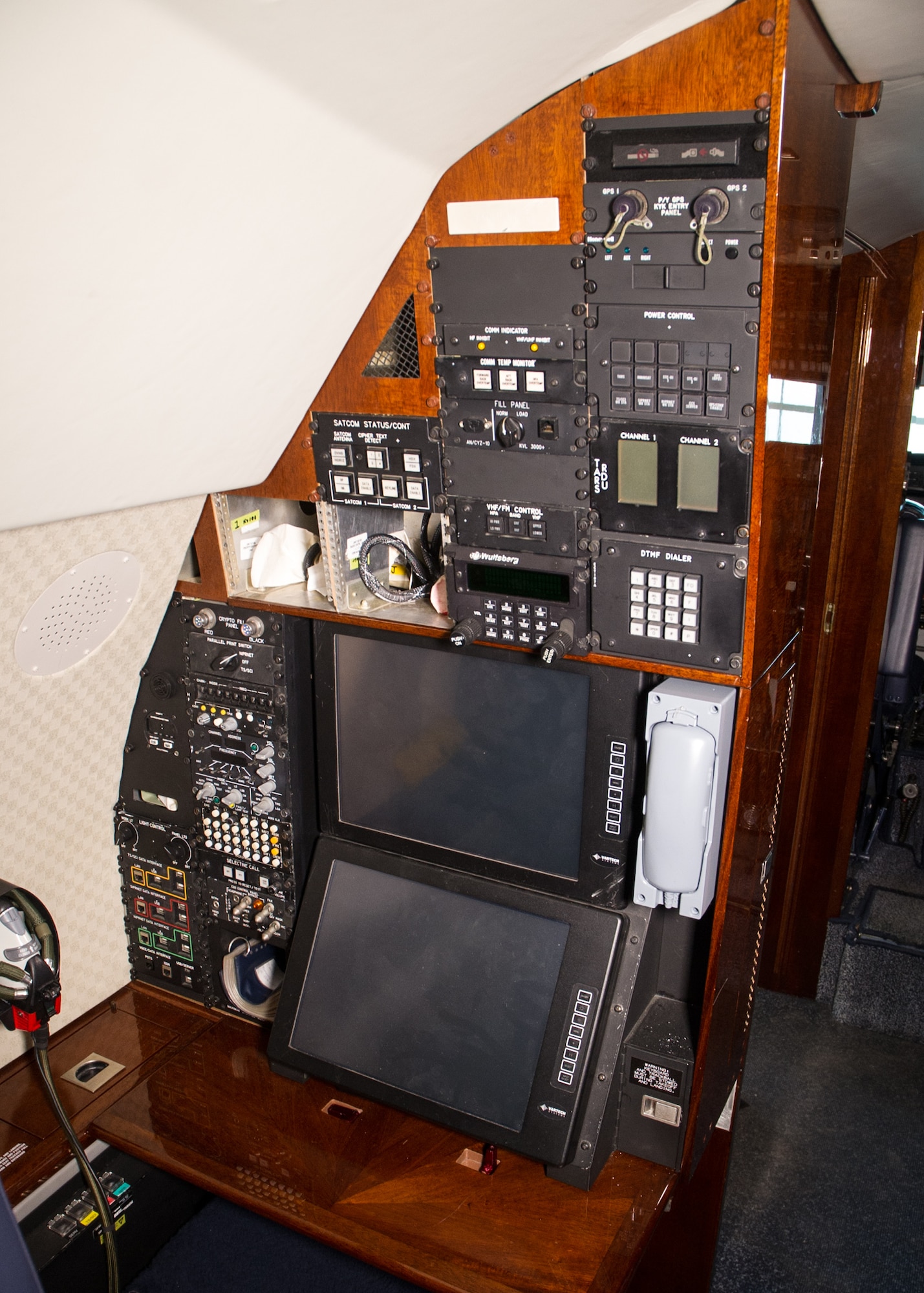 DAYTON, Ohio -- Gulfstream Aerospace C-20B interior view in the Presidential Gallery at the National Museum of the United States Air Force. (U.S. Air Force photo by Ken LaRock)