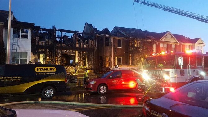 When a town home in Maryland caught fire March 25, a U.S. Air Force NCO and her family of five lost all their belongings. Her military family rallied, raising more than $10,000 in the first 24 hours. (Courtesy photo)