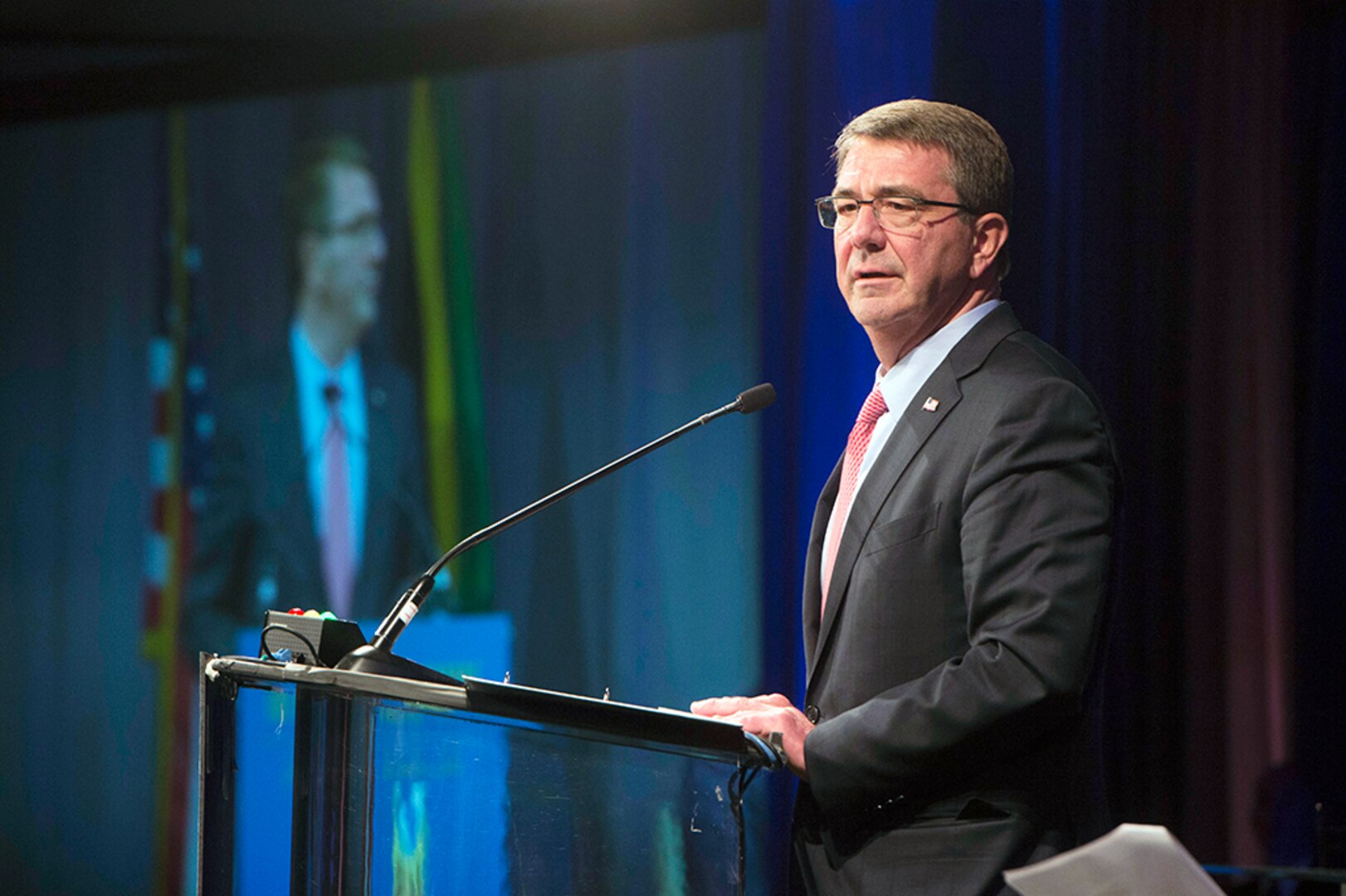 WASHINGTON (March 25, 2016) Secretary of Defense Ash Carter speaks at the World Affairs Honors Global Education Gala in Washington, March 29. 