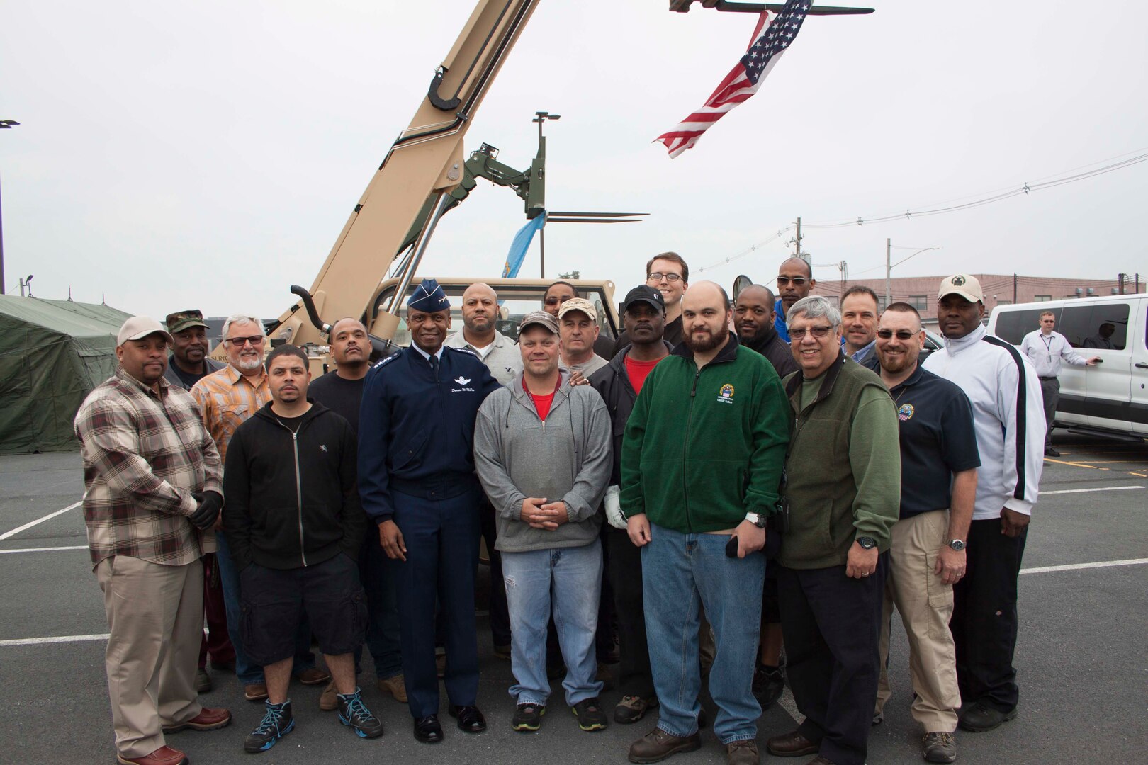 During his tour of DLA Distribution’s Expeditionary Operations, Air Force Gen. Darren W. McDew, USTRANSCOM Commander thanked team members for their support and dedication to the nation’s military. 