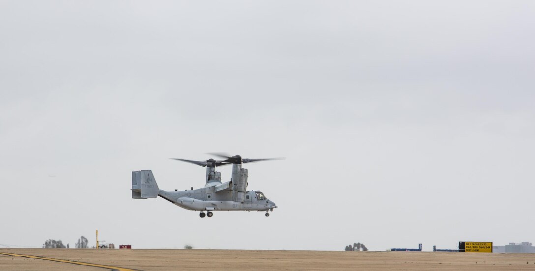 Maj. Gen. William T. Collins, commanding general of 4th Marine Aircraft Wing, Marine Forces Reserve, conducts his final flight with Marine Medium Helicopter Squadron 764 (HMM-764), Marine Aircraft Group 41, 4th MAW, before they officially reached full operational capability at Marine Corps Air Station Miramar, Calif., April 27, 2016. His final flight signified his trust and confidence with the Marines of HMM-764 as they reach their last major milestone to become completely combat ready and deployable.