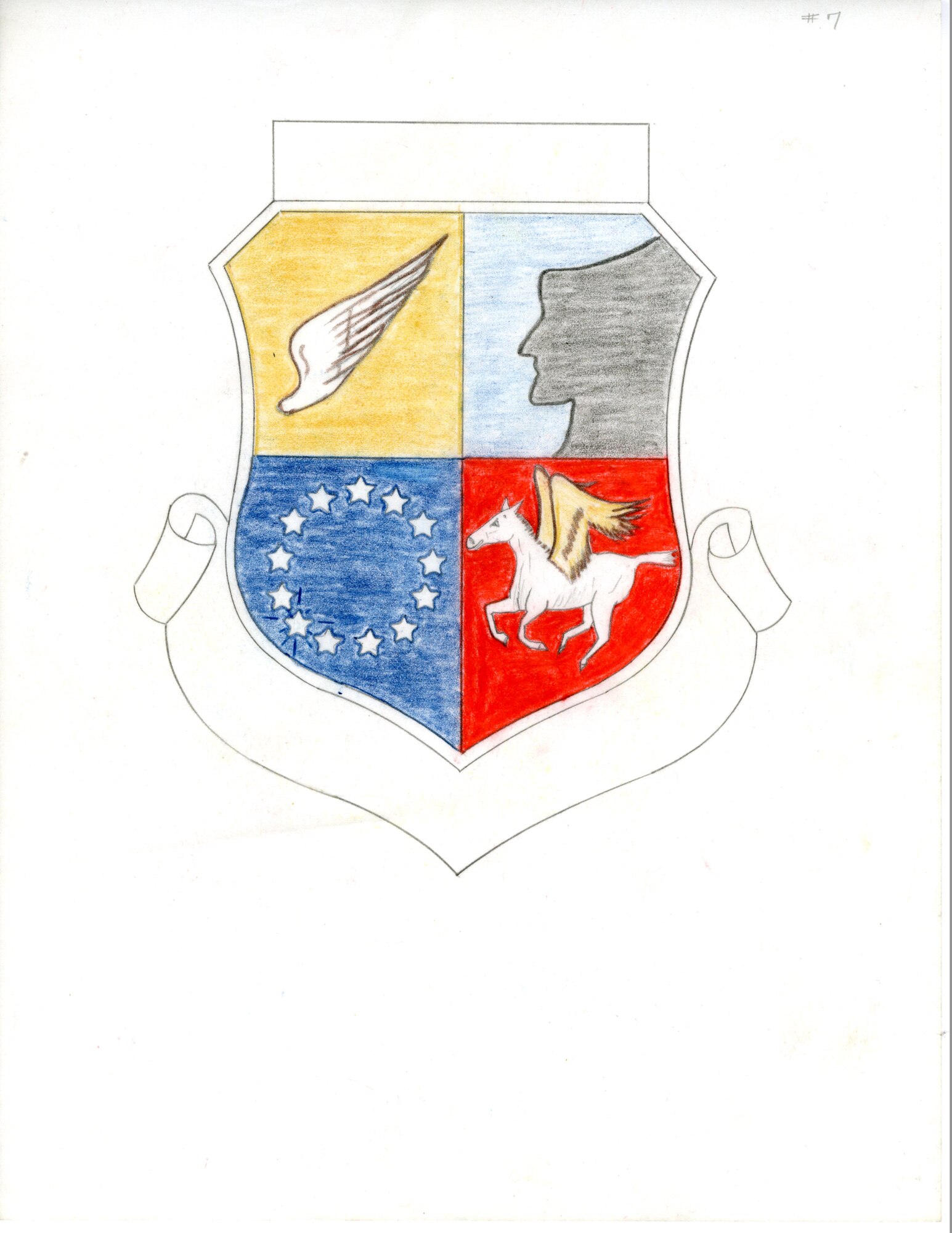 Proposed design for New Hampshire Air National Guard group patch. 