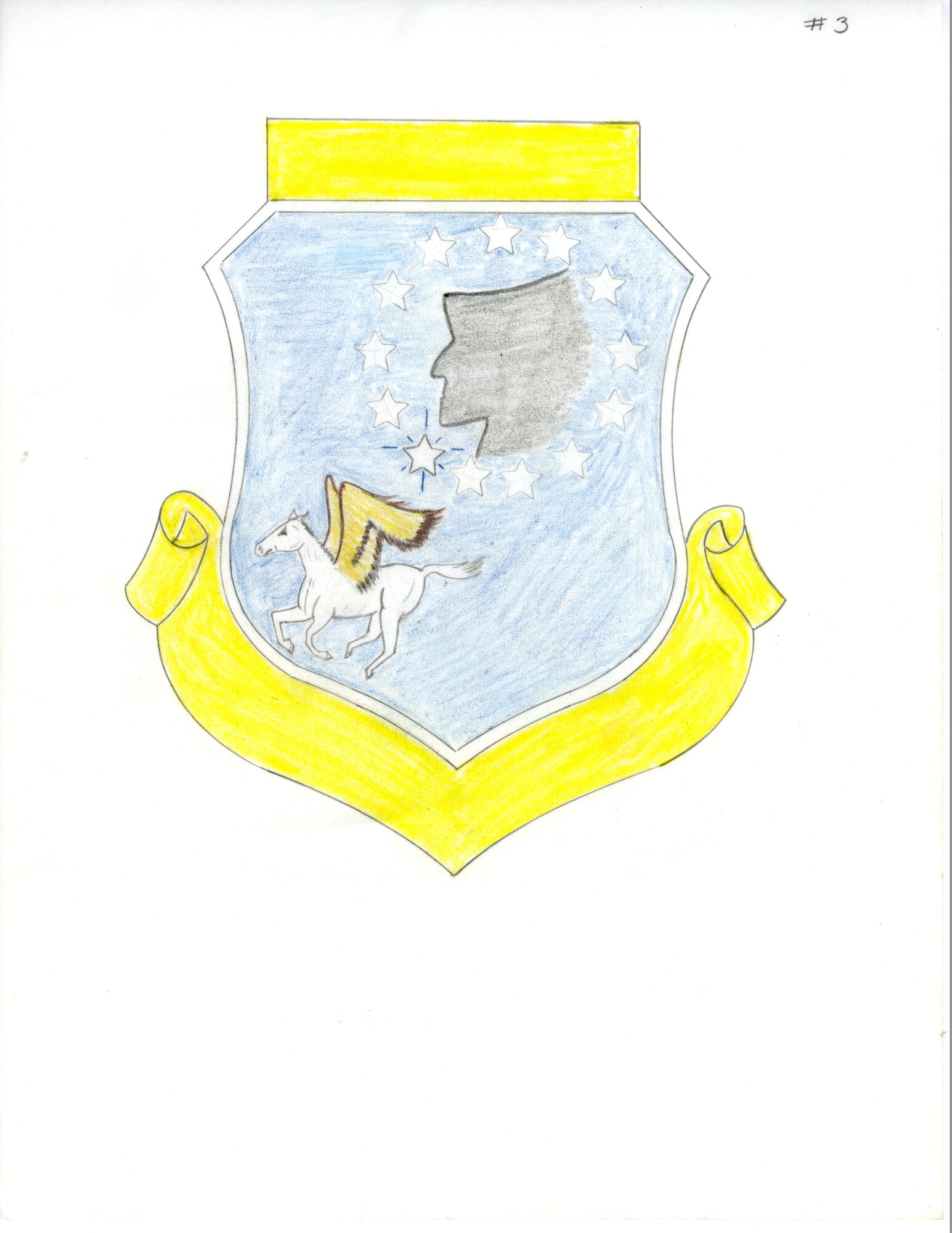 Proposed design for New Hampshire Air National Guard group patch. 