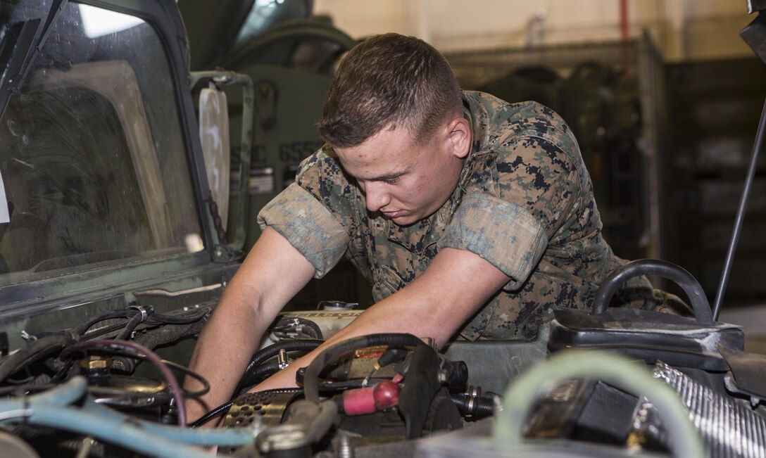 Lance Cpl. Duncan A. Harris, a Marine with Company C, 6th Engineer Support Battalion, 4th Marine Logistics Group, Marine Forces Reserve, poses for a photo aboard Marine Corps Base Camp Lejeune, N.C., April 6, 2016. Harris rescued a drowning victim on July 28, 2015 during a weekend vacation with his family at Emerald Isle, N.C. (Photo by Lance Cpl. Kimberly Aguirre)