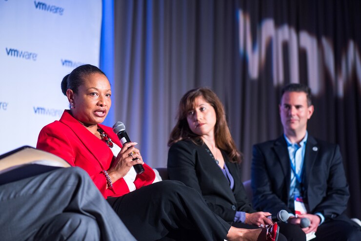 Ms. Janice Glover-Jones, DIA’s Chief Information Officer (CIO) participated in a “CIO Fireside Chat” at the FedScoop Public Sector Innovation Summit on Tuesday, April 26, 2016. 