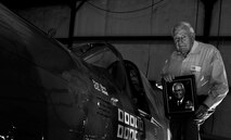 U.S. Air Force Ret. Lt.Col. Jack Bond, participates in the annual Air Force Veterans in Blue project July 24, 2014, in Dallas, TX. Bond was commissioned into the Air Force after graduating from the Texas A&M ROTC program. He flew 132 combat missions and retired from the active duty after 23 years of service. (US Air Force Photo by Senior Airman Daniel Hughes/Not Reviewed)
