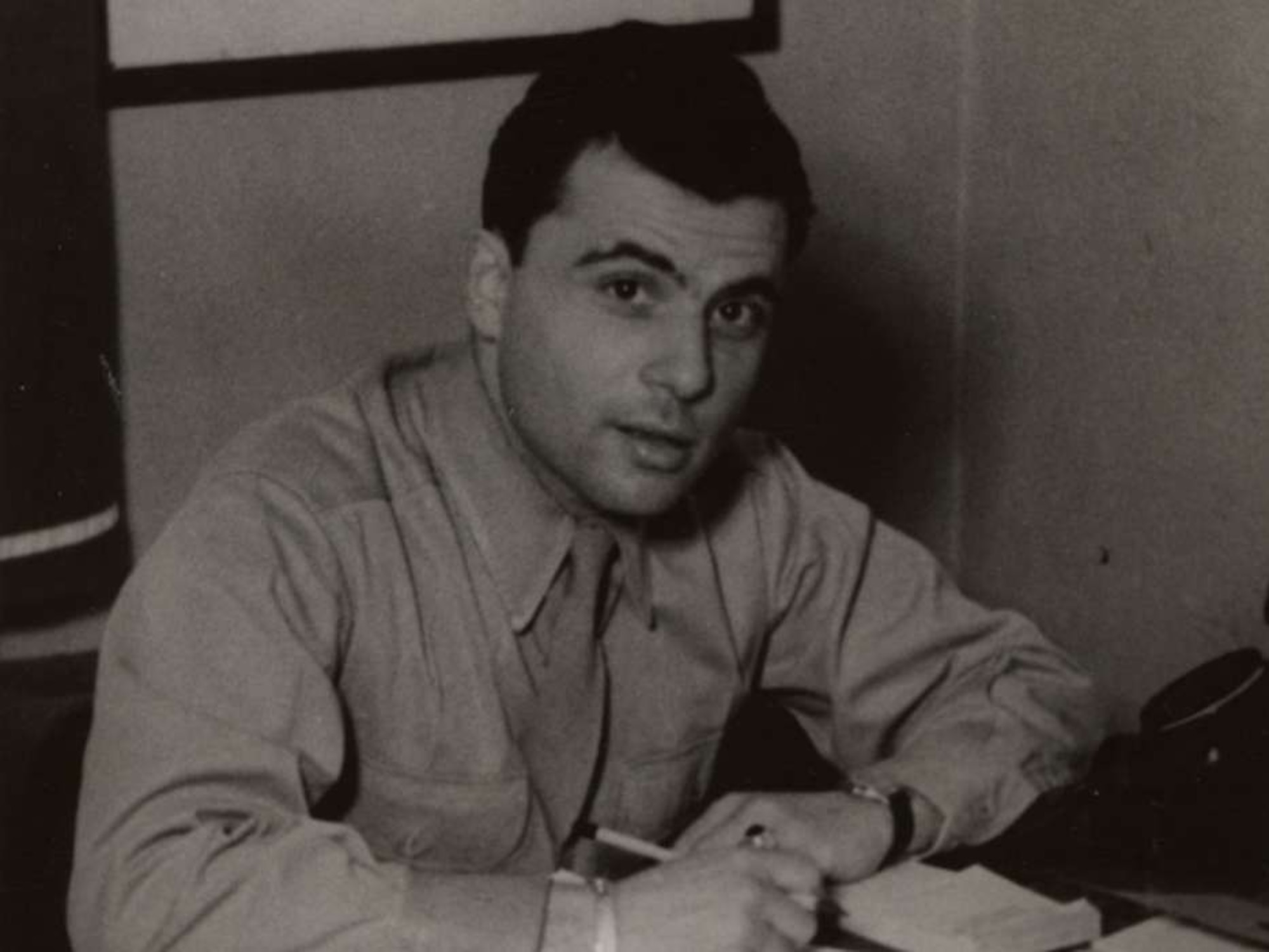 Bob Behr in his Army uniform. Following his liberation in 1945, Behr, a Holocaust survivor, would eventually immigrate to the U.S., where he enlisted in the Army, and later worked for the Air Force as a civilian in the intelligence field for more than 35 years. (Photo courtesy/U.S. Holocaust Memorial Museum)