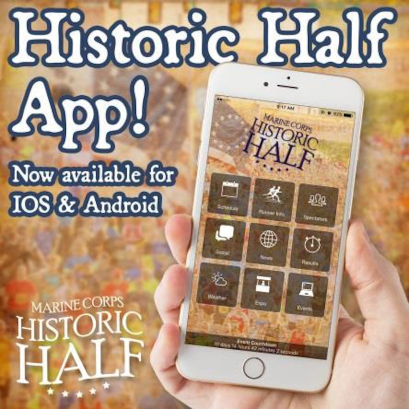 Download the Historic Half App through any smartphone to view both the Historic Half and Semper five course maps, event weekend schedule including the Healthy Lifestyle Expo, parking and shuttle information and important event-day news such as weather updates, road closures, Family Link Up location, runner tracking and runner results. Both the Historic Half App and Track A Runner programs are available free of charge.