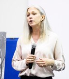 Kimberly Cockrell, Mothers Against Drunk Driving victim services specialist, talks with Naval Nuclear Power Training Command students April 27, 2016, at the Bowman Center on Joint Base Charleston – Weapons Station, S.C. The MADD event was a segue to JB Charleston’s upcoming Critical Days of Summer campaign. MADD ties into this campaign by focusing on destructive behaviors like DUI’s and how they affect those around us. (U.S. Air Force photo/Senior Airman Clayton Cupit)