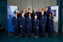 MCGHEE TYSON AIR NATIONAL GUARD BASE, Tenn. - Airman leadership school class 16-5, F-Flight, assembles here, April 26, 2016, at the I.G. Brown Training and Education Center.  (U.S. Air National Guard photo by Master Sgt. Jerry D. Harlan/Released)