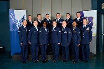 MCGHEE TYSON AIR NATIONAL GUARD BASE, Tenn. - Airman leadership school class 16-5, E-Flight, assembles here, April 26, 2016, at the I.G. Brown Training and Education Center.  (U.S. Air National Guard photo by Master Sgt. Jerry D. Harlan/Released)