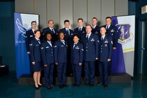 MCGHEE TYSON AIR NATIONAL GUARD BASE, Tenn. - Airman leadership school class 16-5, D-Flight, assembles here, April 26, 2016, at the I.G. Brown Training and Education Center.  (U.S. Air National Guard photo by Master Sgt. Jerry D. Harlan/Released)