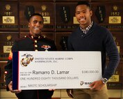Ramarro D. Lamar, a student of Downers Grove South High School, earned the $180,000 NROTC Scholarship Award, May 3.

Lamar's teachers, peers, along with members of the community spoke highly of his remarkable character, incredible determination, and his genuine kindness. A few of his teachers even said “we wouldn’t be surprised if we are voting him for president one day.”

"Lamar embodies the core values we desire of our next generation of Marine Officers," said Sgt. Ramon Harris, Lamar's recruiter. "He definitely has what it takes."