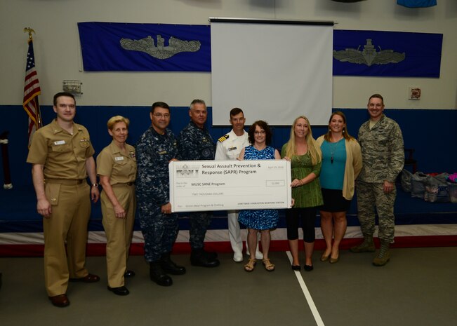 A Sexual Assault Prevention and Response luncheon and Awards ceremony was held at the Bowman center at the Navy Nuclear Power Training Command April 29, 2016. The ceremony was help in recognition of all the sailors and civilian that participated in the SAPR program on Joint Base Charleston - Naval Weapons Station. (U.S. Navy Photo by Mass Communication Specialist 1st Class Sean M. Stafford/Released)