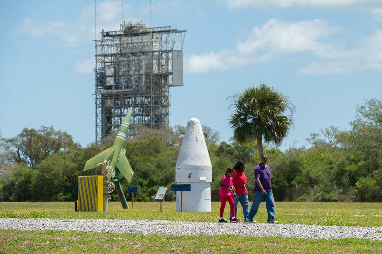 The 45th Space Wing hosted a rare opportunity for more than 2,500 family and friends to tour Cape Canaveral Air Force Station, Florida, April 23, 2016. Guests received an inside look at space launch operations here and landing facilities at the most active spaceport on the Eastern seaboard of the U.S. Guests of the 45th Space Wing members are critical to achieving 100 percent mission success at the World's Premier Gateway to Space. (U.S. Air Force photos/Benjamin Thacker) (Released)