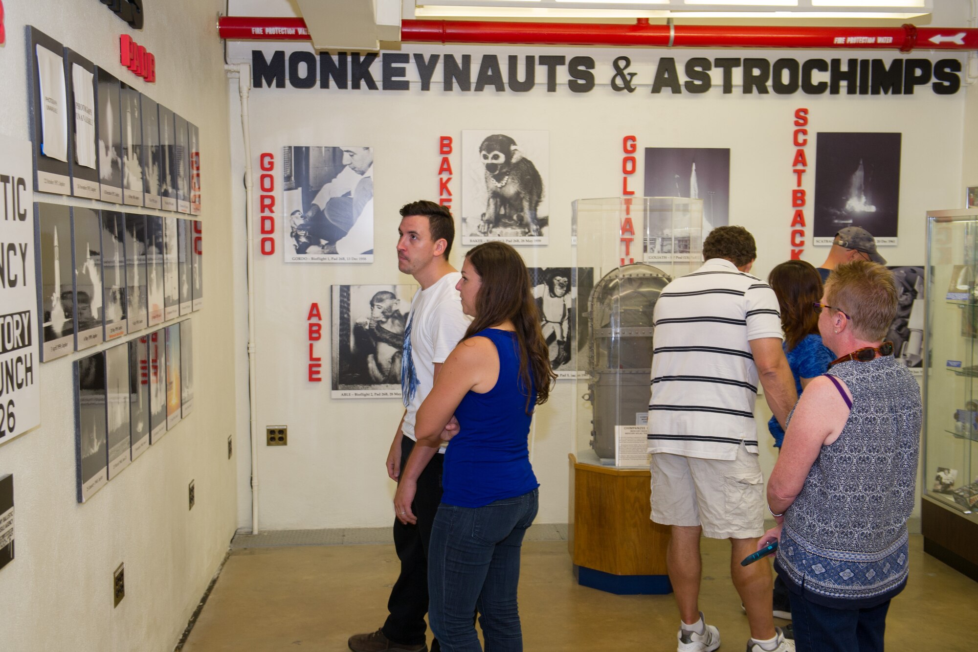 The 45th Space Wing hosted a rare opportunity for more than 2,500 family and friends to tour Cape Canaveral Air Force Station, Florida, April 23, 2016. Guests received an inside look at space launch operations here and landing facilities at the most active spaceport on the Eastern seaboard of the U.S. Guests of the 45th Space Wing members are critical to achieving 100 percent mission success at the World's Premier Gateway to Space. (U.S. Air Force photos/Benjamin Thacker) (Released)