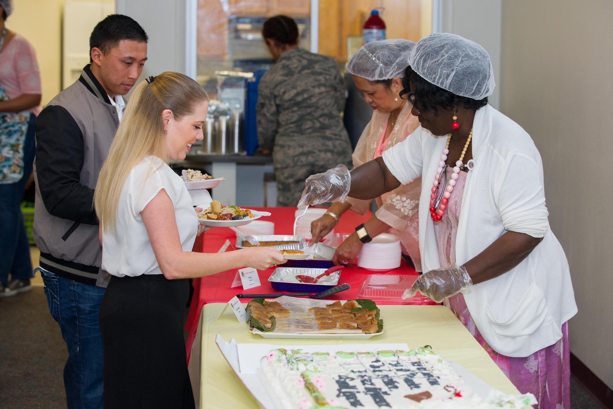 The 45th Space Wing hosted an Asian American and Pacific Islander event at the Patrick Air Force Base, Fla., Shark Center, to kick off the heritage observance month with the Taste of Asia event May 4, 2016. The theme for this year's observance is: Walk together, embrace differences, build legacies, which is designed to bring cultural awareness through art, education, food, entertainment and more. (U.S. Air Force photos/Benjamin Thacker) (Released)