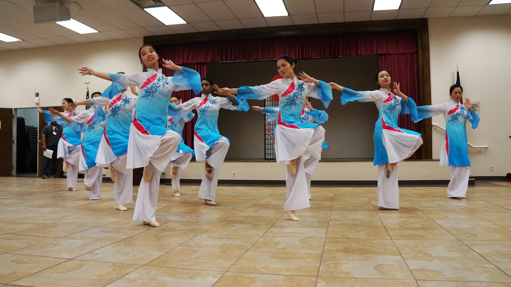 Dancers perform during the 2016 Asian Pacific Gala April 30. The event included traditional and modern fashion, martial arts demonstrations, food, music and more. (U.S. Air Force photo by Ed Aspera)