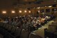 Residents of Wayne County and Team Seymour watch the documentary “Most Likely to Succeed,” May 4, 2016, at the Paramount Theater in Goldsboro, North Carolina. More than 100 members of the community and Seymour Johnson Air Force Base, North Carolina watched the film, and participated in a discussion panel to talk about the education system in Wayne County. (U.S. Air Force photo by Airman Shawna L. Keyes/Released)